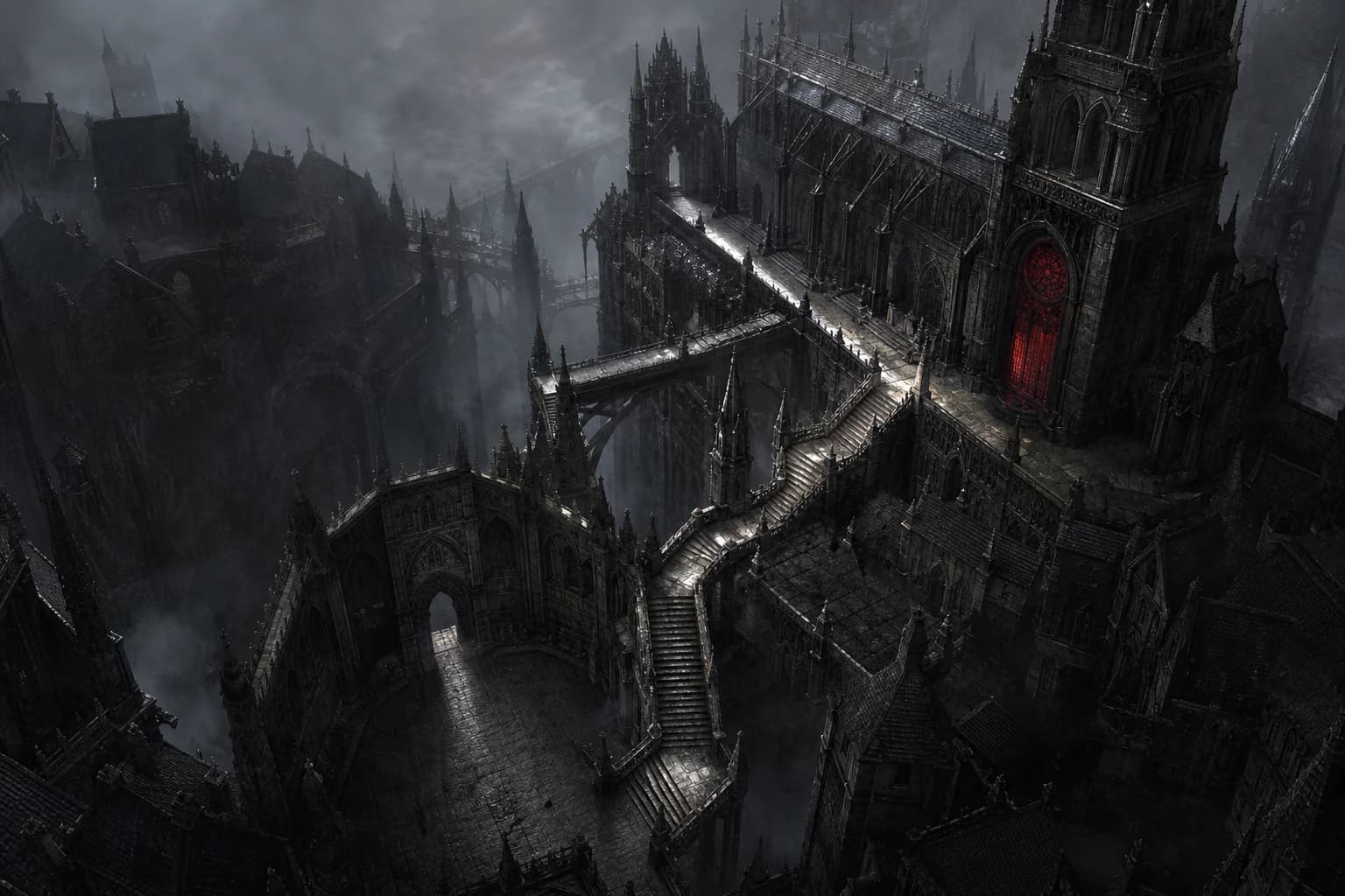 An original high-angle gothic district connected by courts, stairs and bridges